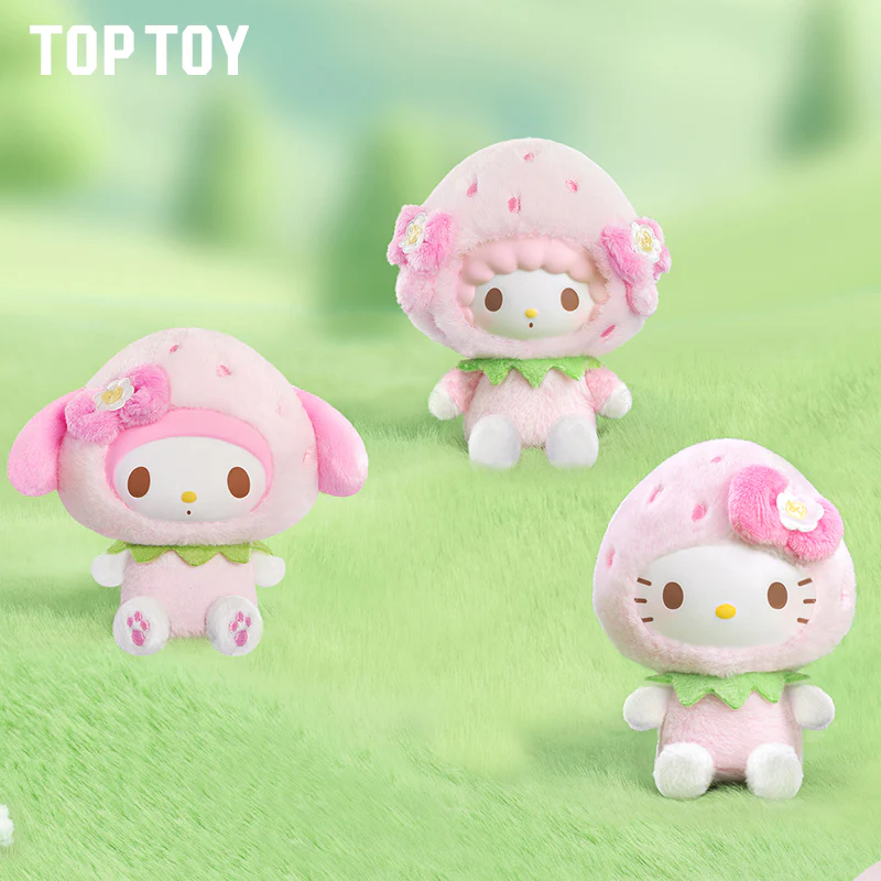 Sanrio Characters Sweet Stawberry Series Plush Keychain Blind Box - Image 4